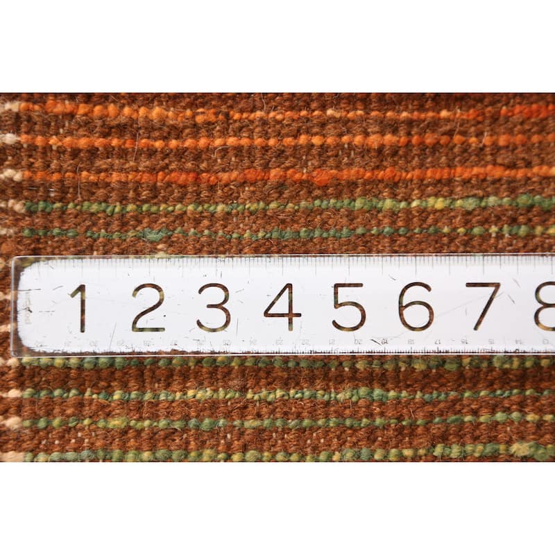 Orange Geometric Moroccan Oriental Large Rug Handmade Wool Carpet - 10'4" x 13'8"
