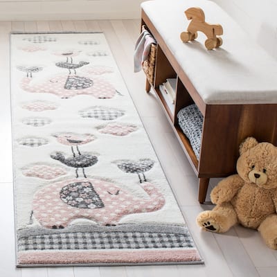 SAFAVIEH Carousel Kids Merja Elephant Rug