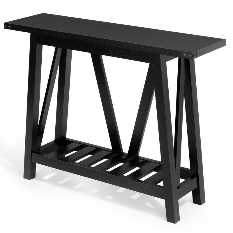 VredHom Console Table Sofa Table Entryway Table with Storage Shelf