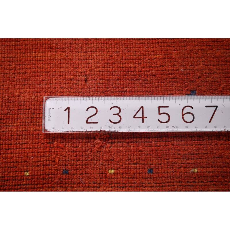 Little Animals Design Gabbeh Indian Rug Handmade Tribal Wool Carpet - 6'7"x 9'11"