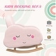 preview thumbnail 4 of 7, Kids Rocking Chair, Cloud Shaped Children Rocker Armchair for Nursery Playroom, with Solid Wood Legs, Anti-Tipping Design