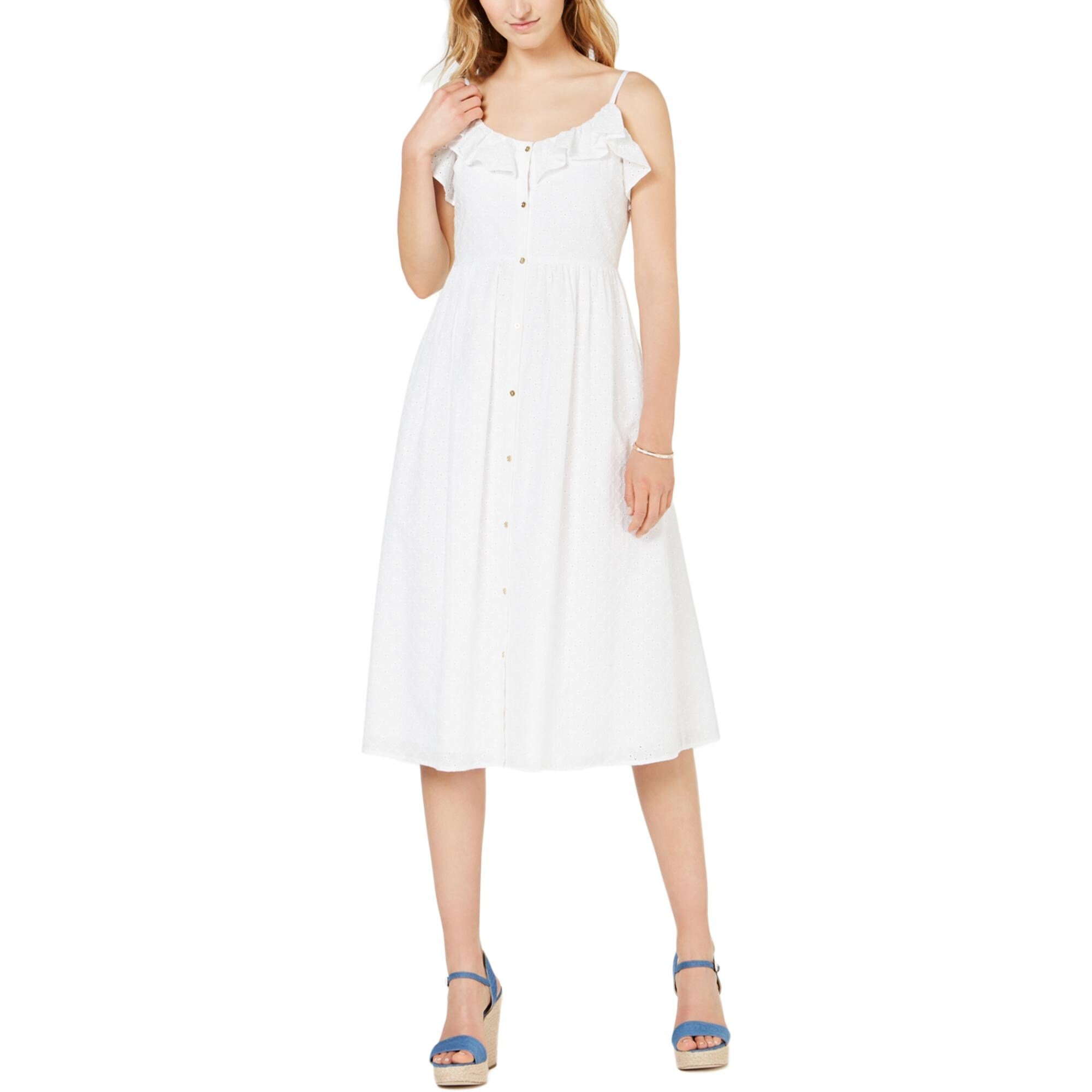 michael kors white shirt dress
