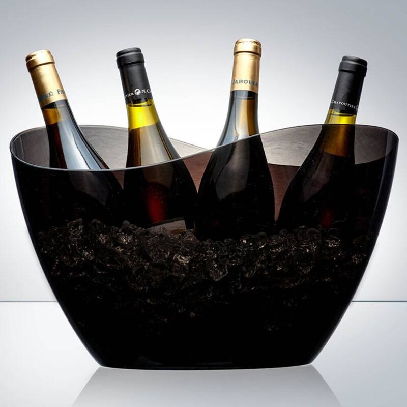 Prodyne AB-55-B Black Wave Party Tub