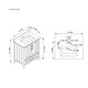 preview thumbnail 24 of 109, OVE Kansas Single Sink Bathroom Vanity, Dove White Engineered Stone Top