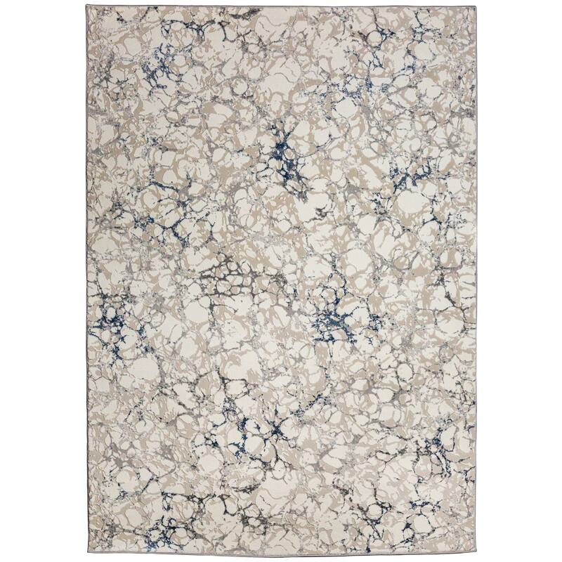 Admire Home Living Lucio 1240 Transitional Marbled Area Rug