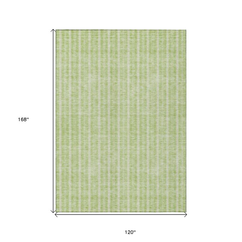 HomeRoots Striped Transitional Rectangle Outdoor Rug