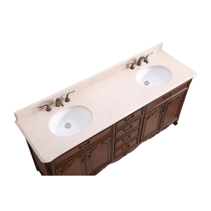 72" Double Bathroom Vanity Sink