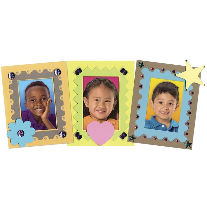 Shop Roylco Chipboard Picture Frame Kit With Accents Pack Of 24