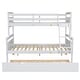 preview thumbnail 7 of 18, Twin over Full Bunk Bed with Ladder, Twin Size Trundle, Safety Guardrail