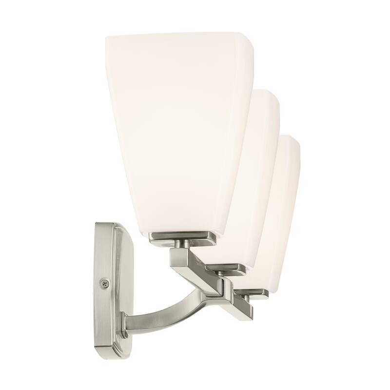Kichler Lighting Marant 23.75" 3-Light Vanity Light with Opal Glass in Brushed Nickel