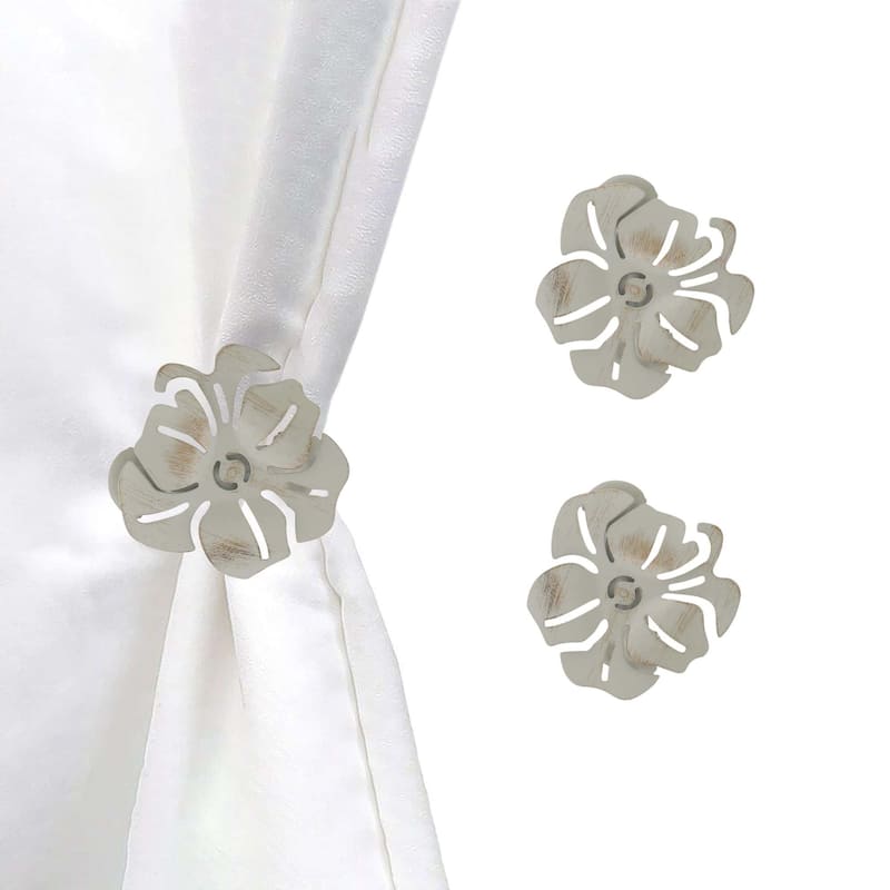Evideco Metal Clip Big Size Poppy Set of 2 - 2.10"L x 2.8"W x 1.12"D