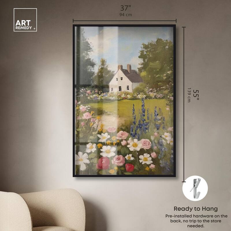 Floral Farmhouse I Shadowbox by Art Remedy