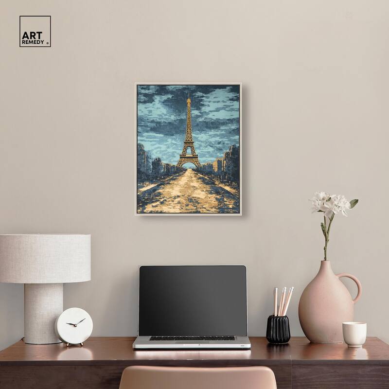 Textured Paris Embroidery Canvas by Art Remedy
