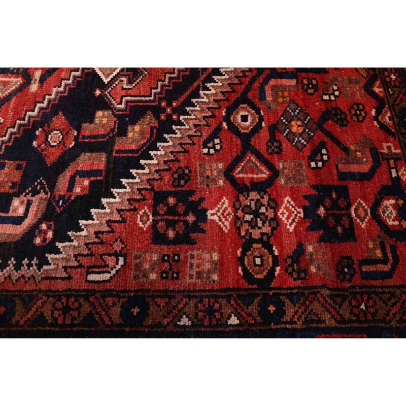 ECARPETGALLERY Hand-knotted Andelz Red Wool Rug - 4'2 x 6'11