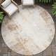 preview thumbnail 78 of 84, Machine Washable Indoor/Outdoor Abstract Solid Chantille Rug Copper - 8' x 8'