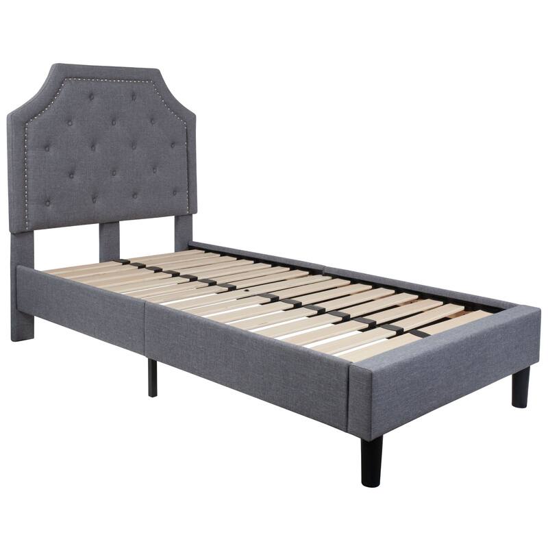Tufted Platform Bed with 10 Inch Pocket Spring Mattress