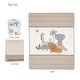 preview thumbnail 10 of 8, Lambs & Ivy Jungle Adventure Linen/Cotton 3-Piece Nursery Baby Crib Bedding Set