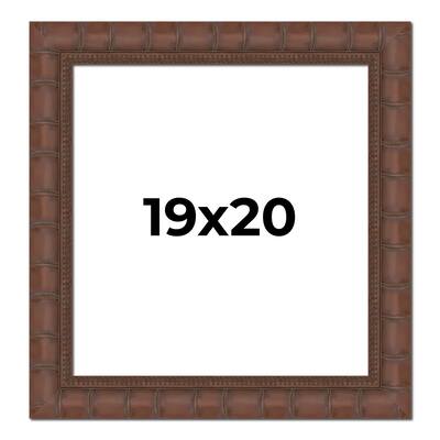 19x20 Frame Pewter Solid Wood Picture Frame Width 1.625 Inches | Interior Frame Depth 0.6875 Inches