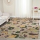 preview thumbnail 2 of 28, SAFAVIEH Handmade Cedar Brook Alvira Modern Cotton Rug 8' x 10' - Green/Multi - Rectangle
