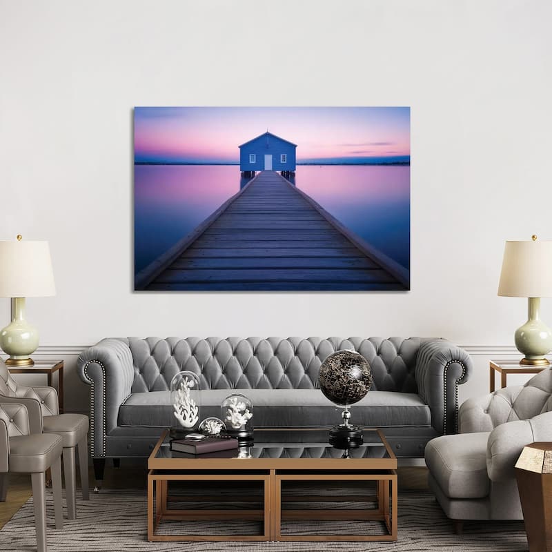 iCanvas "Boathouse" by Richard Vandewalle Canvas Print