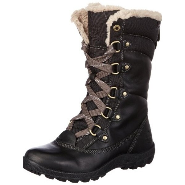 Timberland Womens Mount Hope Winter Boots Leather Faux Fur