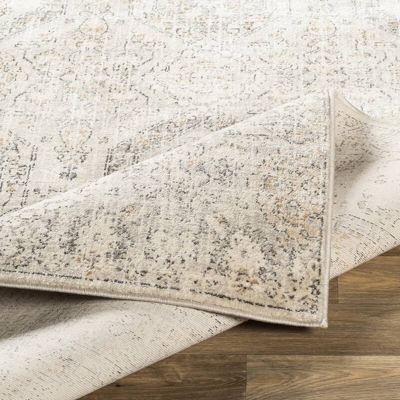 Livabliss Indigo Arts & Crafts Medallion Area Rug