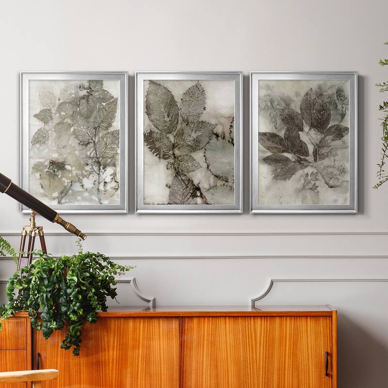 Birch Leaves I Premium Framed Canvas - Ready to Hang - Multi-Color