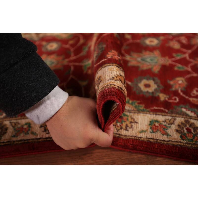 Red Floral Kazak Foyer Rug Hand-Knotted Wool Carpet - 2'0" x 3'0"