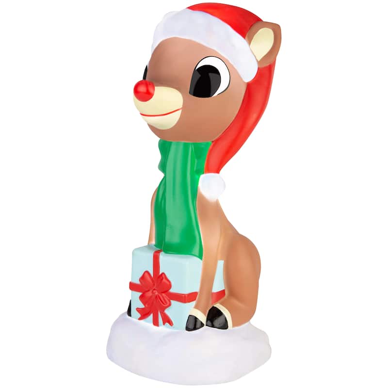 Lighted Blow Mold Decor-Rudolph-14"-Rudolph
