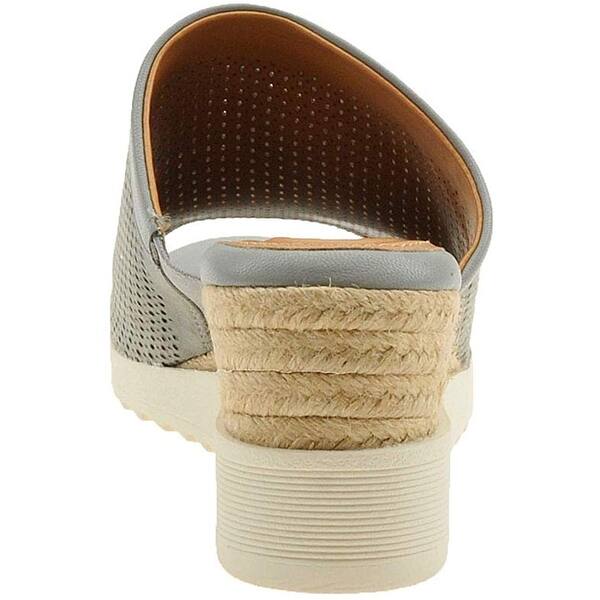 Shop Easy Spirit Womens Zooey Leather Peep Toe Casual Mule Sandals