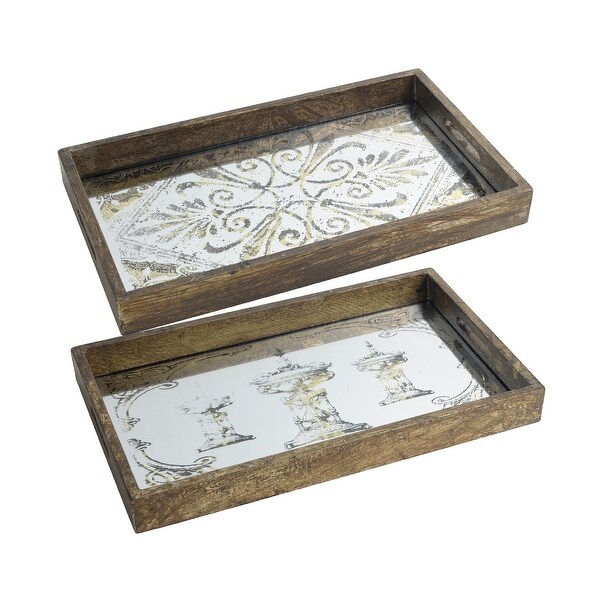 Greta 2-inch Natural Tray (Set of 2)