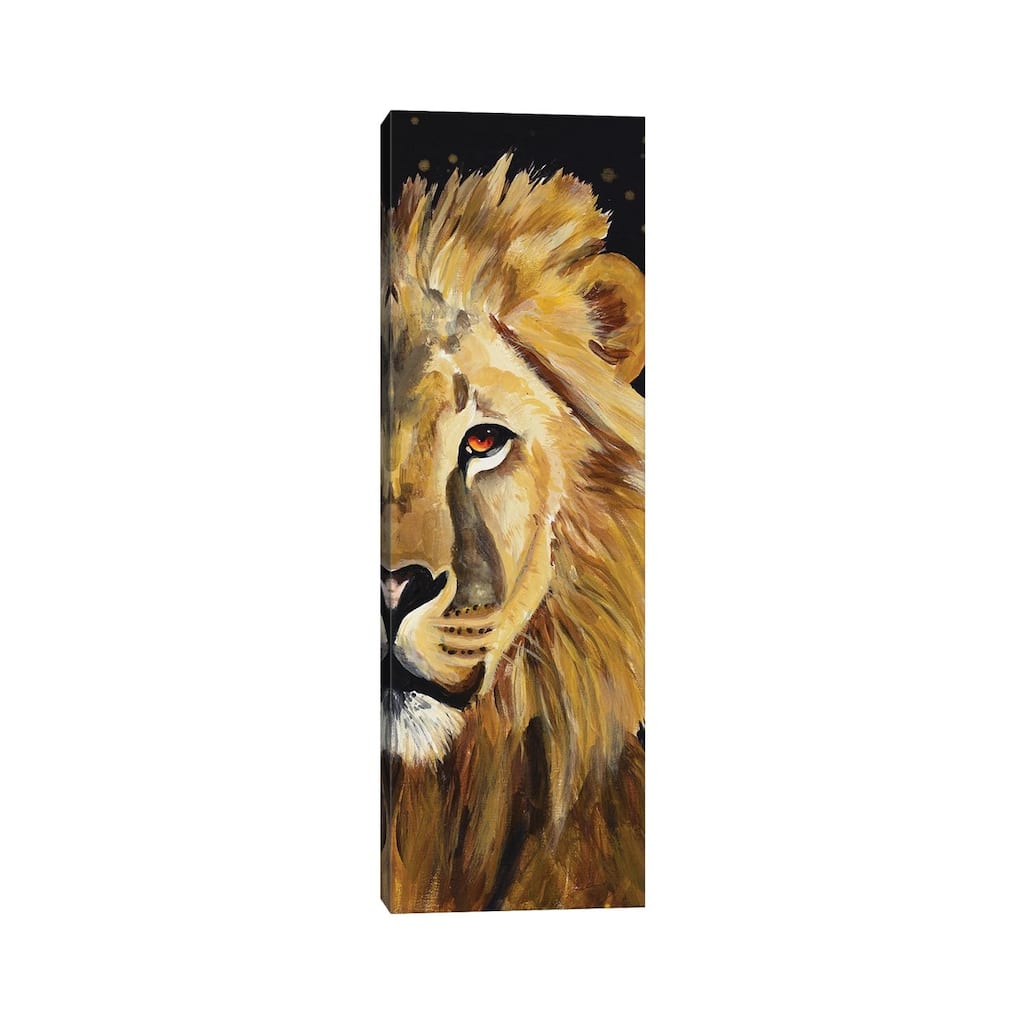 iCanvas "Lion Half Face" by Chelsea Goodrich Canvas Print