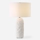 preview thumbnail 1 of 5, Uttermost Vieste White Table Lamp - 27.5" H X 17" W X 17" D
