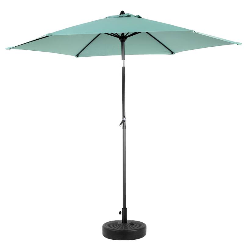 104" Patio Umbrella with Push Button Tilt,6 Ribs and Crank (No Base)