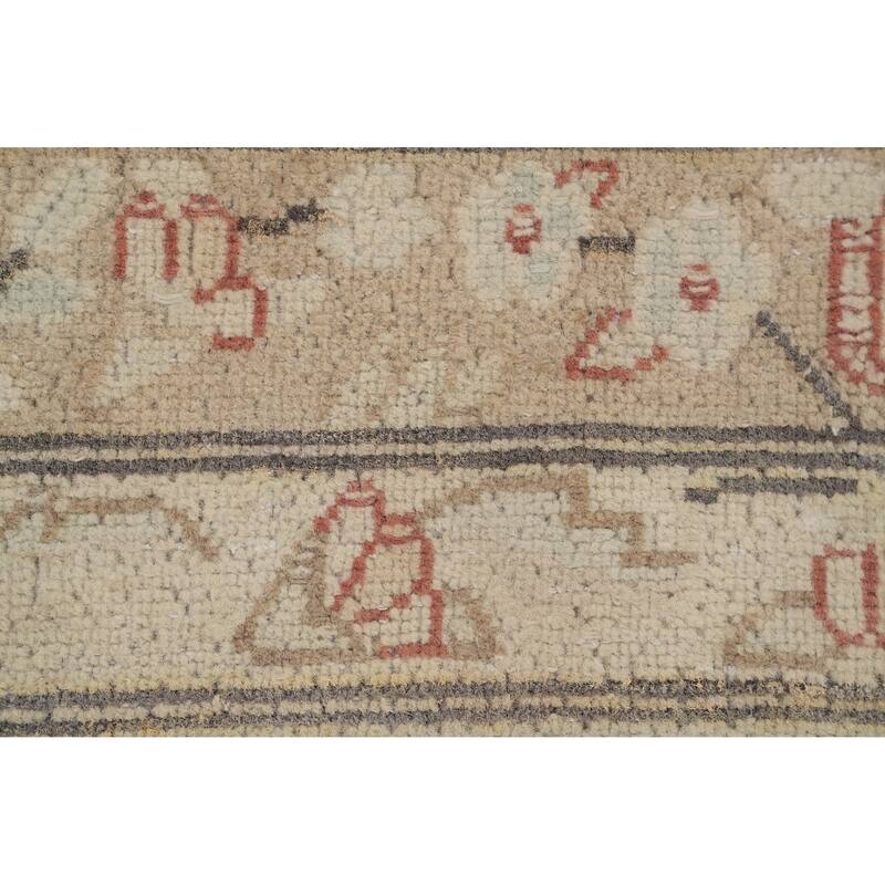 Hand Knotted Oriental 100% Wool Carpet Traditional Floral Oranges & Rust Kerman Area Rug - 12' 8'' X 9' 7''