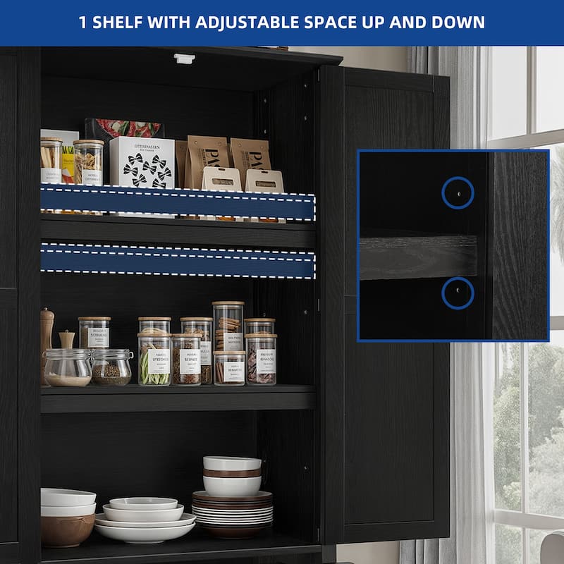Farmhouse Kitchen Pantry Cabinet Cupboard