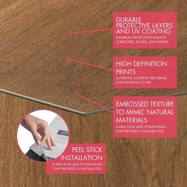 glicoページ Lucida BaseCore Hex Peel and Stick Floor Tiles - On Sale