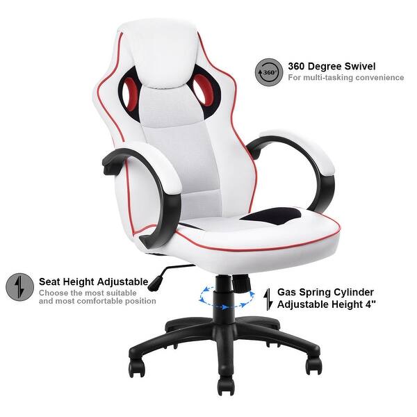 Shop Costway Executive High Back Sport Racing Style Gaming Office