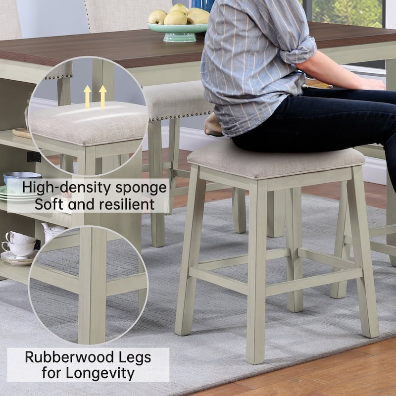 Morden Fort Kitchen Dining Stools(Set of 2)