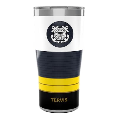 Tervis Traveler Coast Guard USCG Logo Triple Walled Insulated Travel Tumbler, Stainless Steel