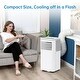 preview thumbnail 8 of 6, 10,000 BTU 3-IN-1 Quiet AC Unit with Dehumidifier,Portable Air Conditioner,Fan & Sleep Modes
