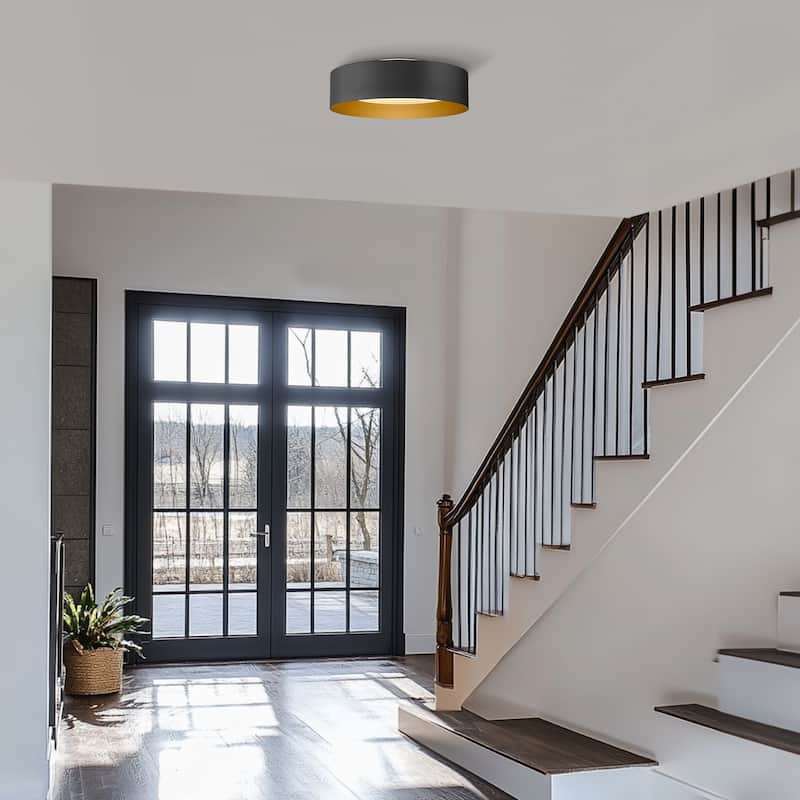 11Inch/ 14 Inch /20 Inch Flush Mount Ceiling Light with Frosted Glass Shade
