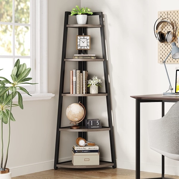 Silver corner bookshelf sale