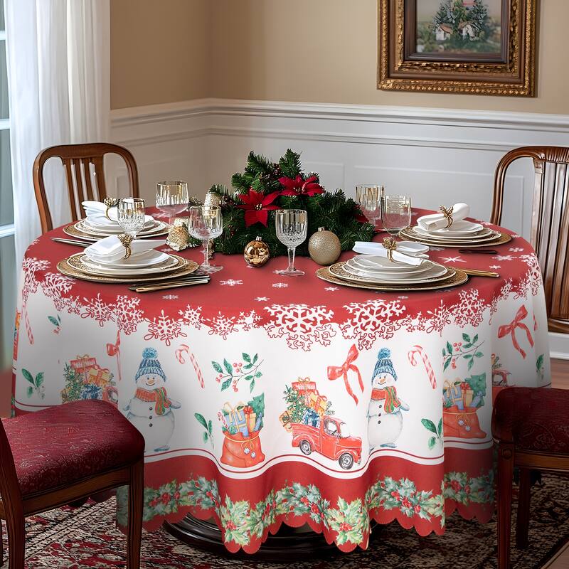 Ray Star Happy Christmas tablecloth Festival - Merry Christmas