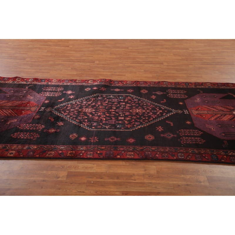 Vegetable Dye Hamedan Persian Vintage Rug Hand-knotted Wool Carpet - 4 ...