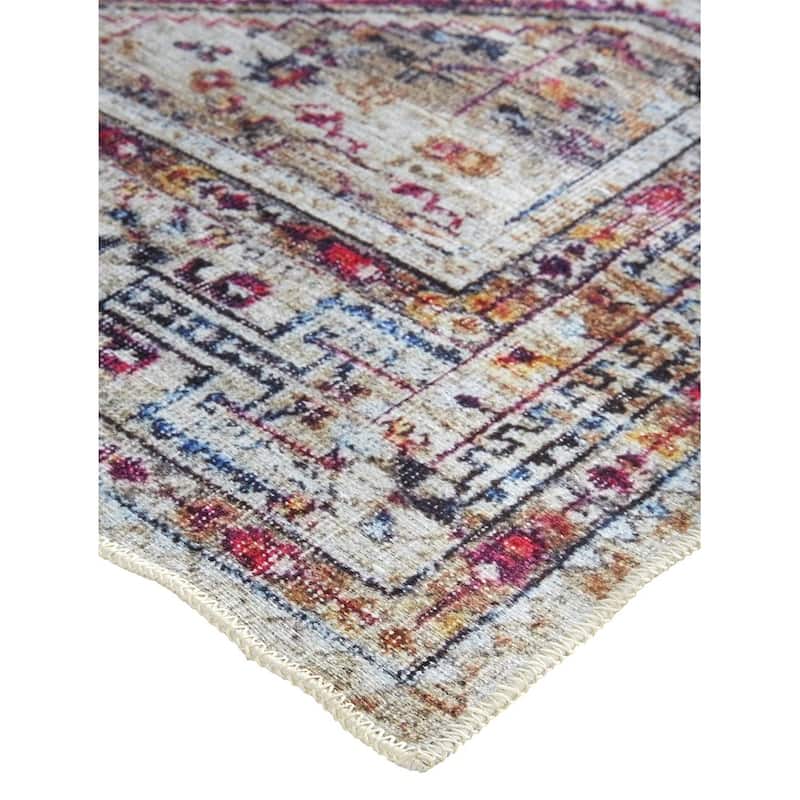 Grand Bazaar Melba Machine Made Medallion Transitional Area Rug