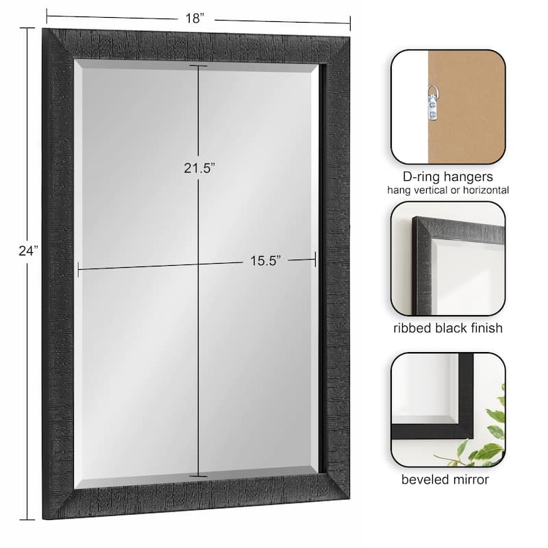 Kate and Laurel Reyna Rectangle Wall Mirror