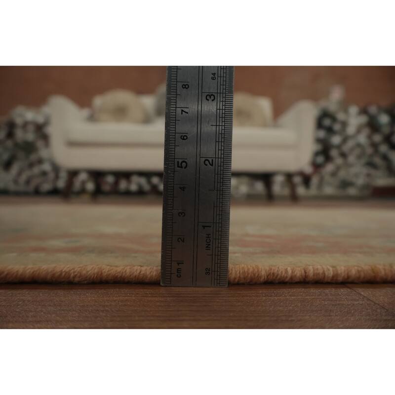 Hand Knotted Oriental 100% Wool Carpet Traditional All-Over Brown Ziegler Area Rug - 3' 10'' X 2' 0''