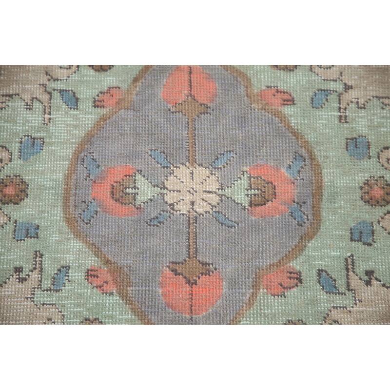 Hand Knotted Oriental 100% Wool Carpet Traditional Medallion Beige & Ivories Tabriz Area Rug - 12' 10'' X 9' 6''