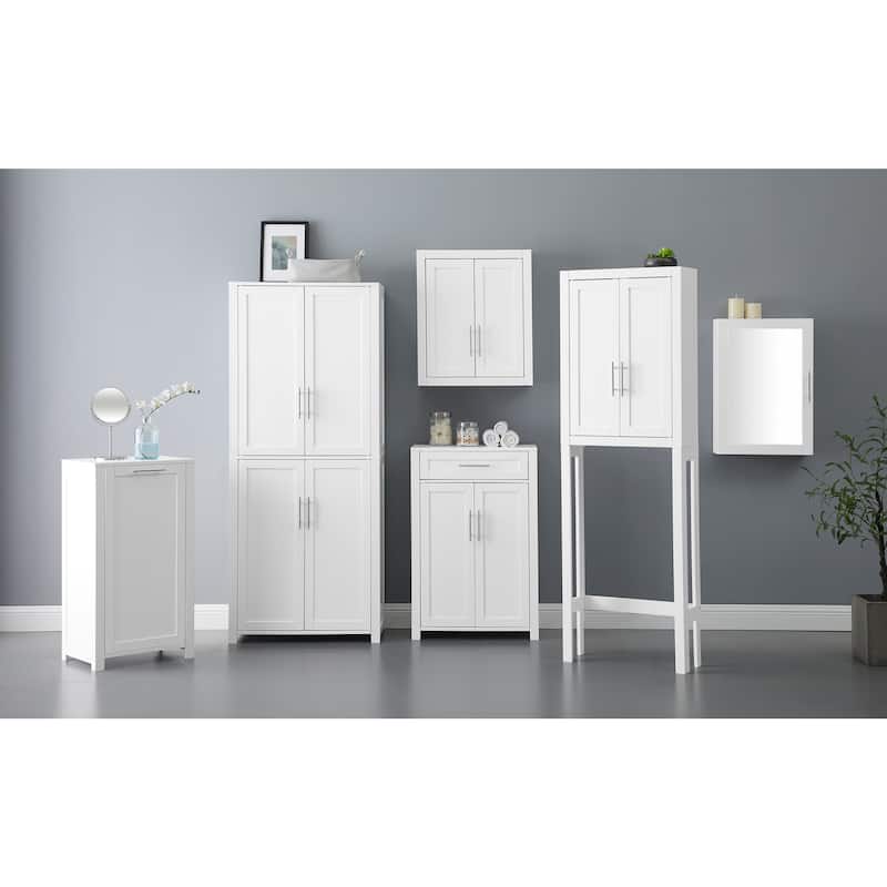 Crosley Savannah 6-shelf Pantry Storage Cabinets (Set of 2) - 56 "w x	15 "d x 67 "h